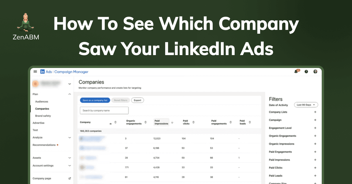 How to See Which Companies Engaged With Your LinkedIn Ads