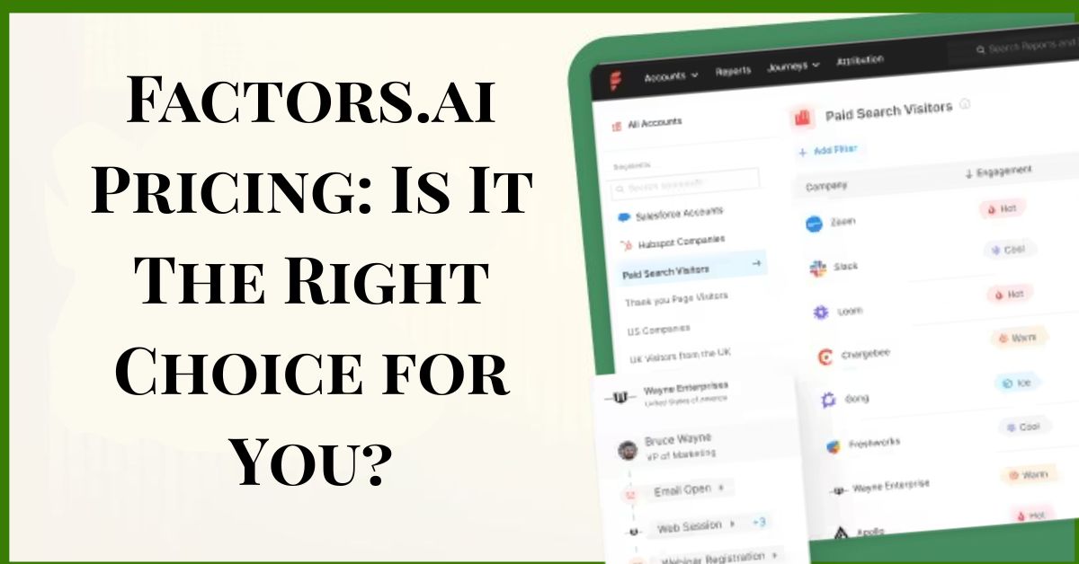 Factors.ai Pricing Is It The Right Choice for You