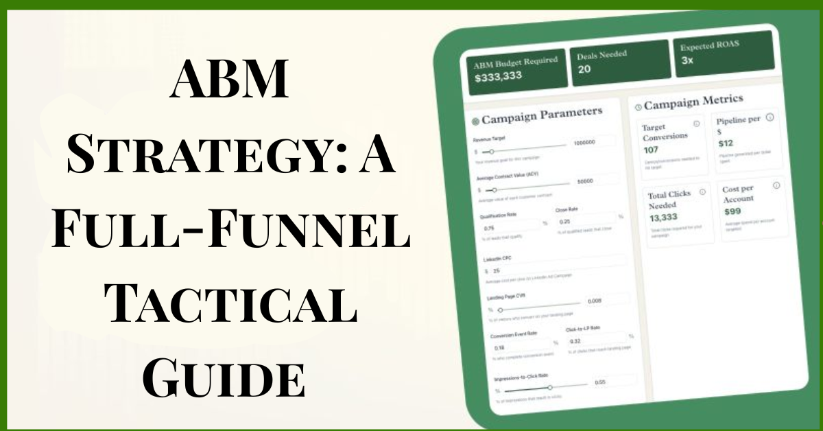 ABM Strategy A Full-Funnel Tactical Guide for 2025