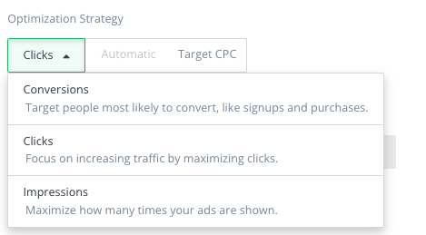 Setting goals for ABM campaigns in RollWorks, so it can optimize bids, budgets, and creatives accordingly
