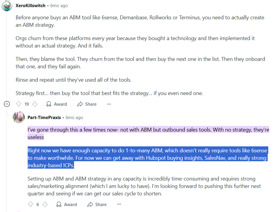 Lean stack (HubSpot + Sales Navigator) powering abm strategy examples for one-to-many