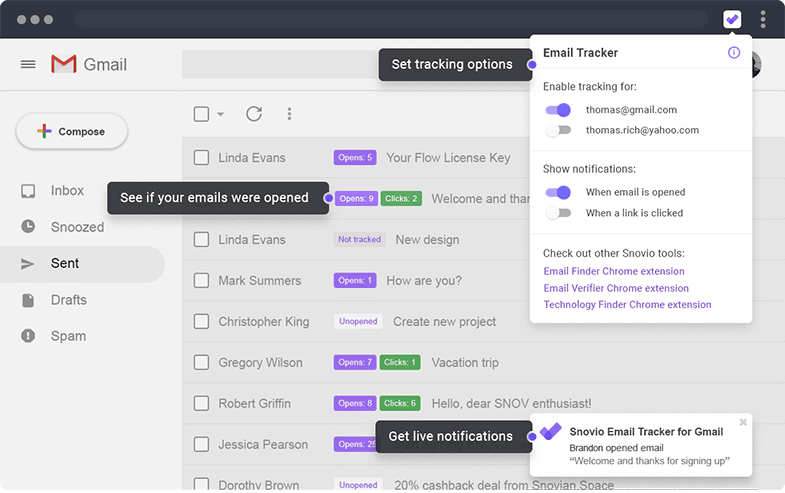 Snov.io extension for email finding and verification