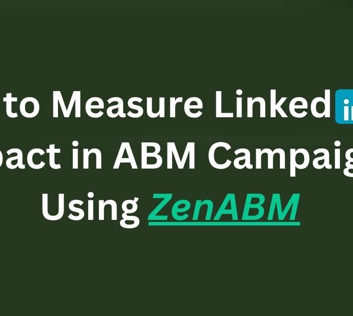 How to Measure LinkedIn Ad Impact in ABM Campaigns Using ZenABM