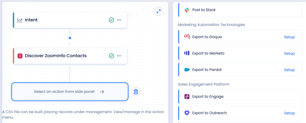 intent-based ABM workflows in ZoomInfo