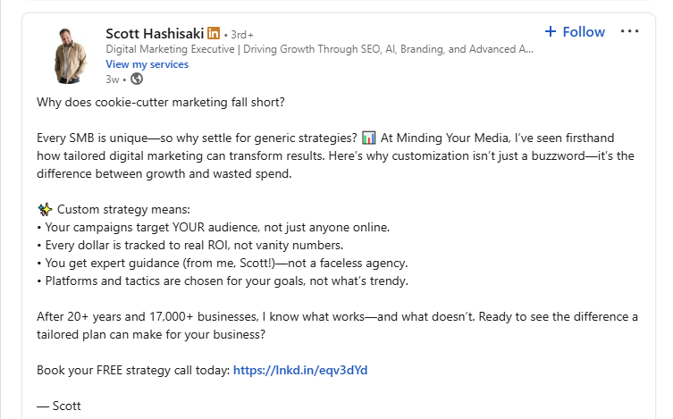 Scott Hasisaki on LinkedIn