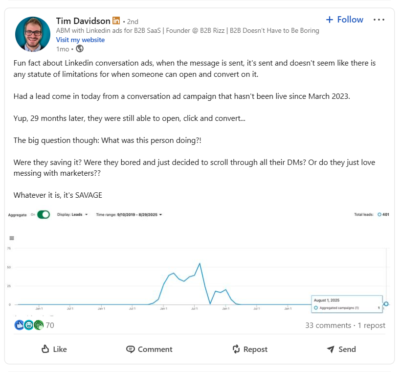 Tim Davidson on LinkedIn