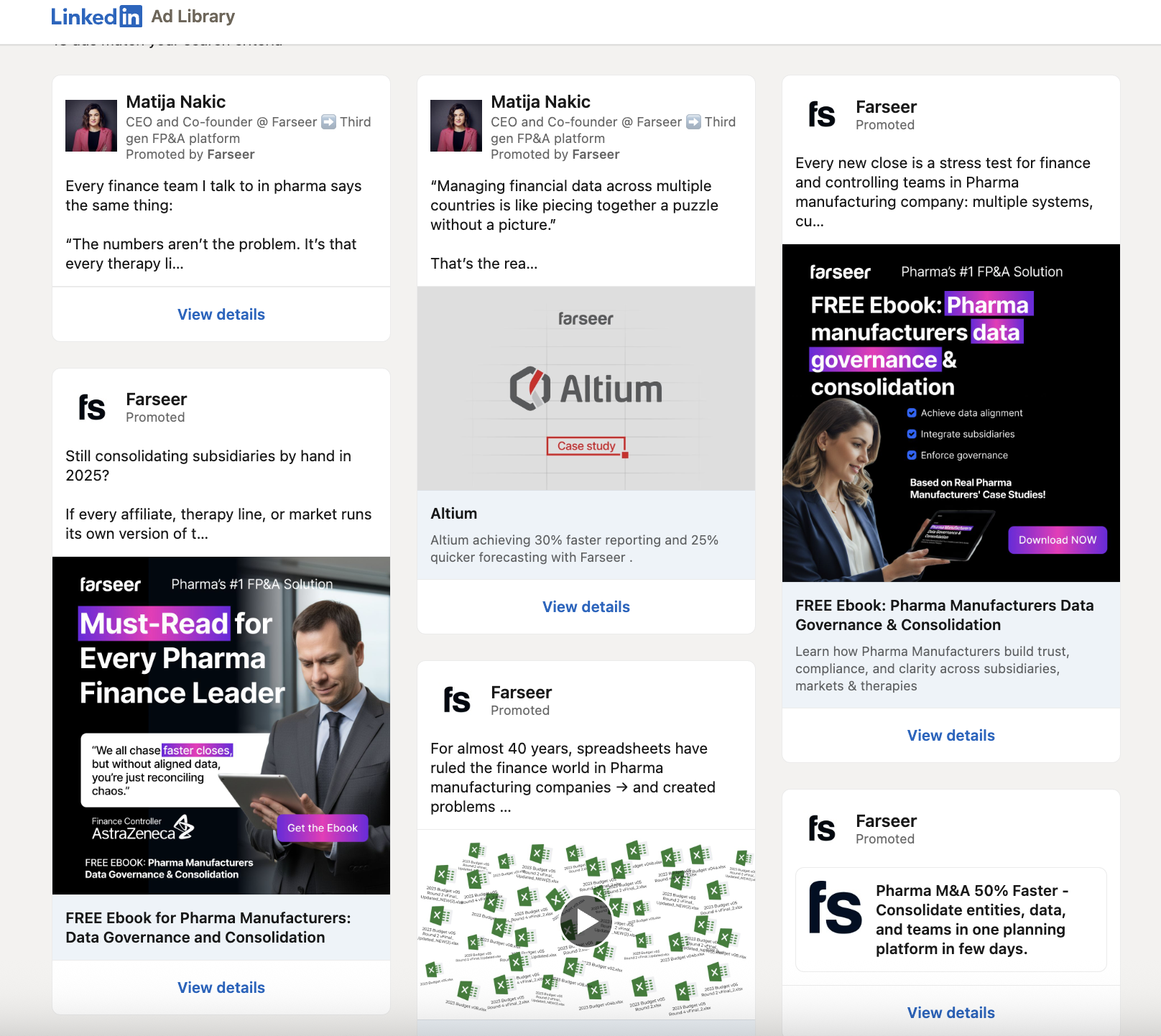 Farseer pharma linkedin ads
