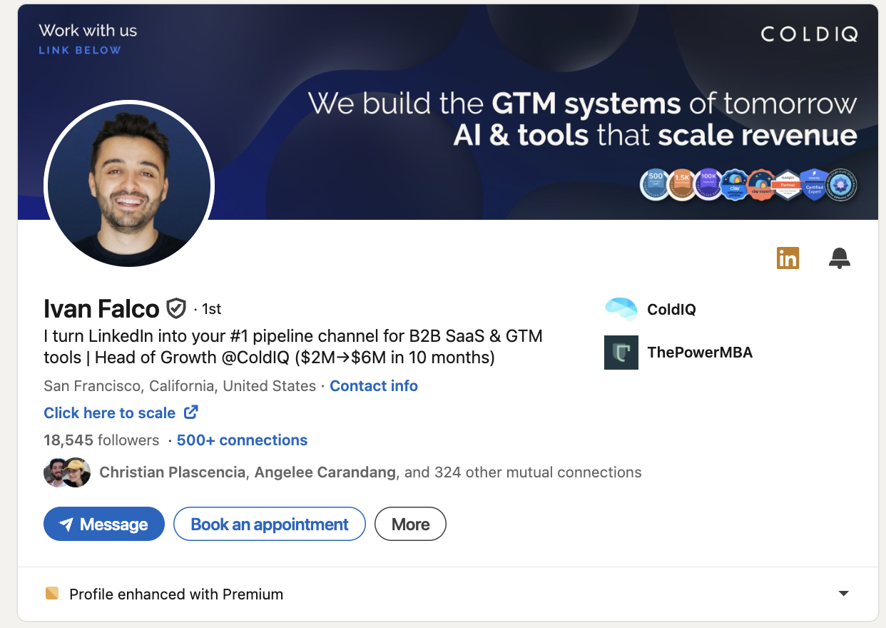 Ivan Falco linkedin profile