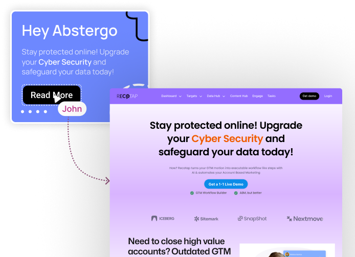Website personalization in Recotap